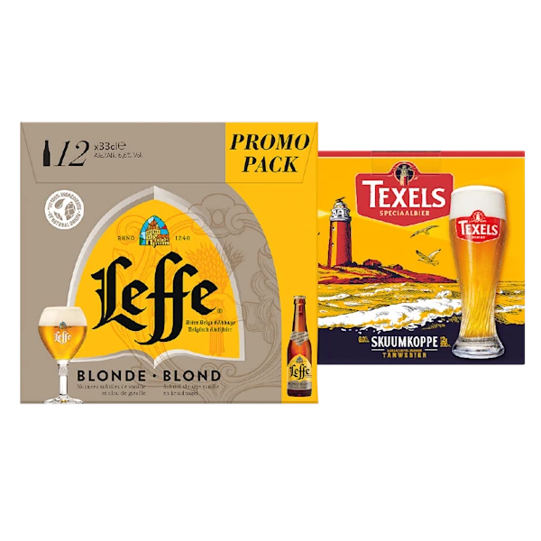 Leffe Blond, Texels en Desperados Original
