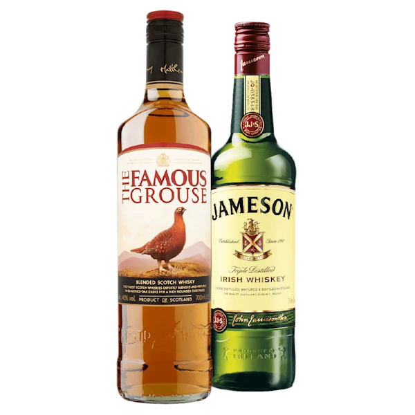 The Famous Grouse Whisky en Jameson Irish whiskey