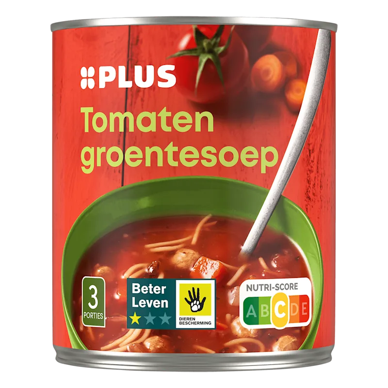 PLUS Tomaten groentesoep BLK 1 ster