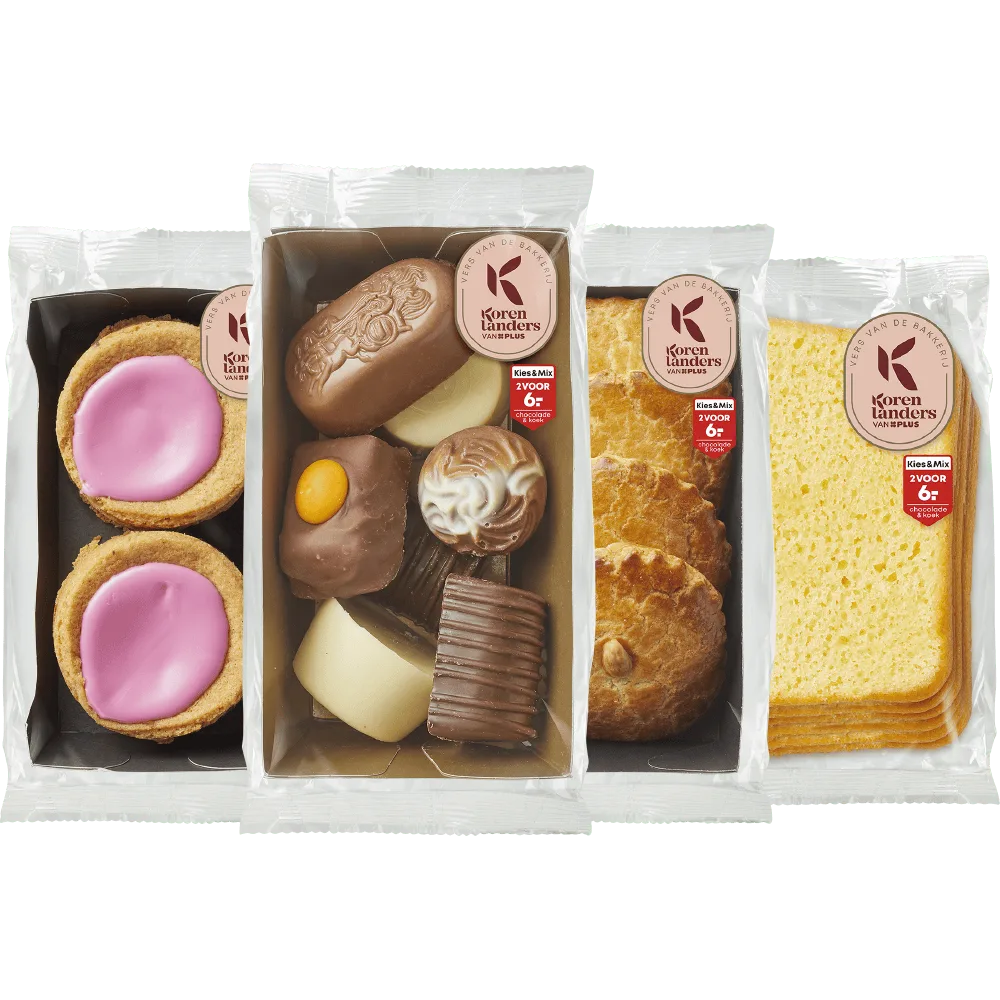 PLUS Korenlanders Kies & Mix Koek, cake en chocolade