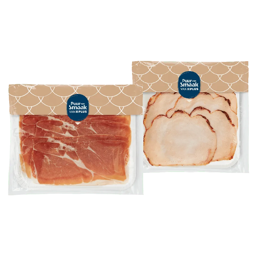 Puur van Smaak van PLUS Ovengebakken kipfilet of Serranoham