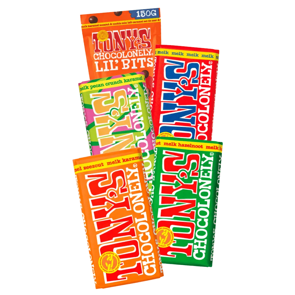 Tony Chocolonely Chocoladerepen en Lil'bits