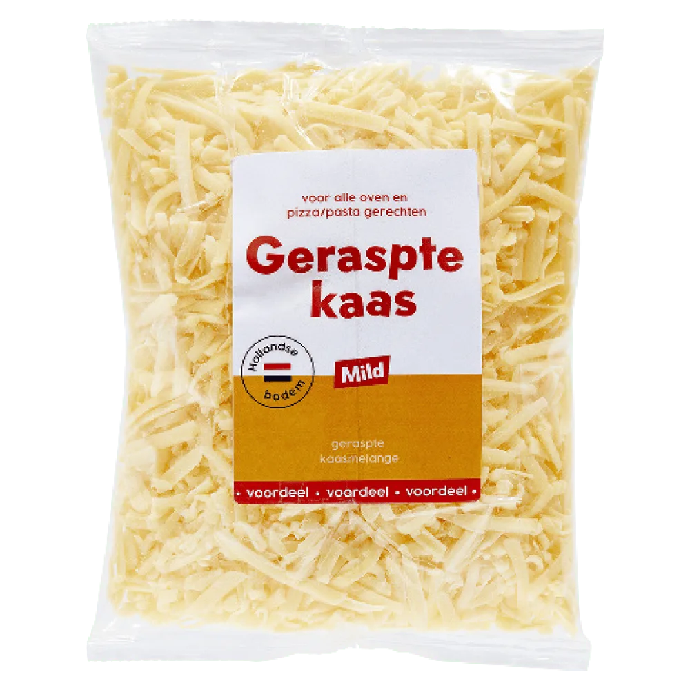 Geraspte kaas Mild en pittig