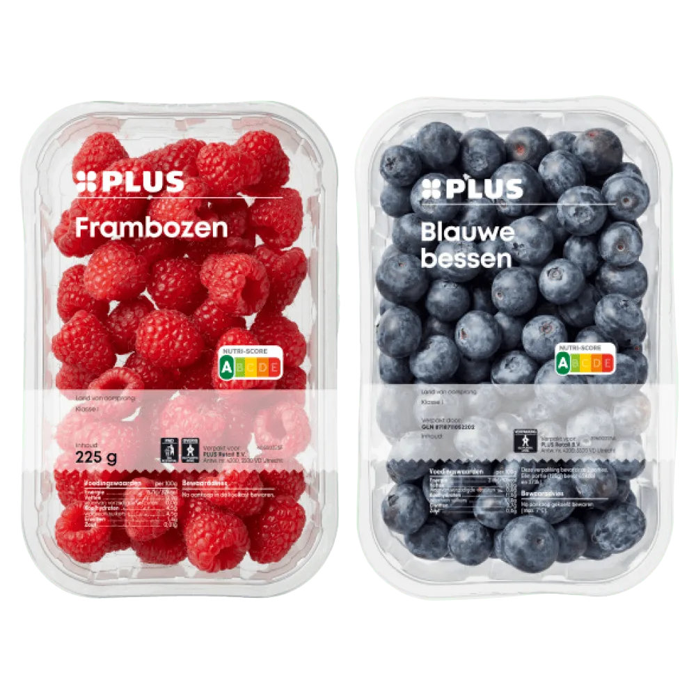 PLUS Blauwe bessen en frambozen