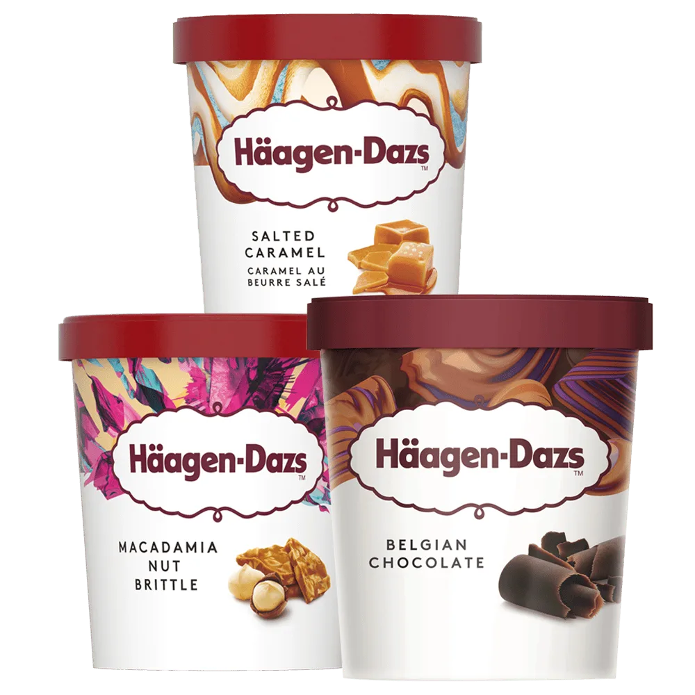Alle Häagen Dasz Pints