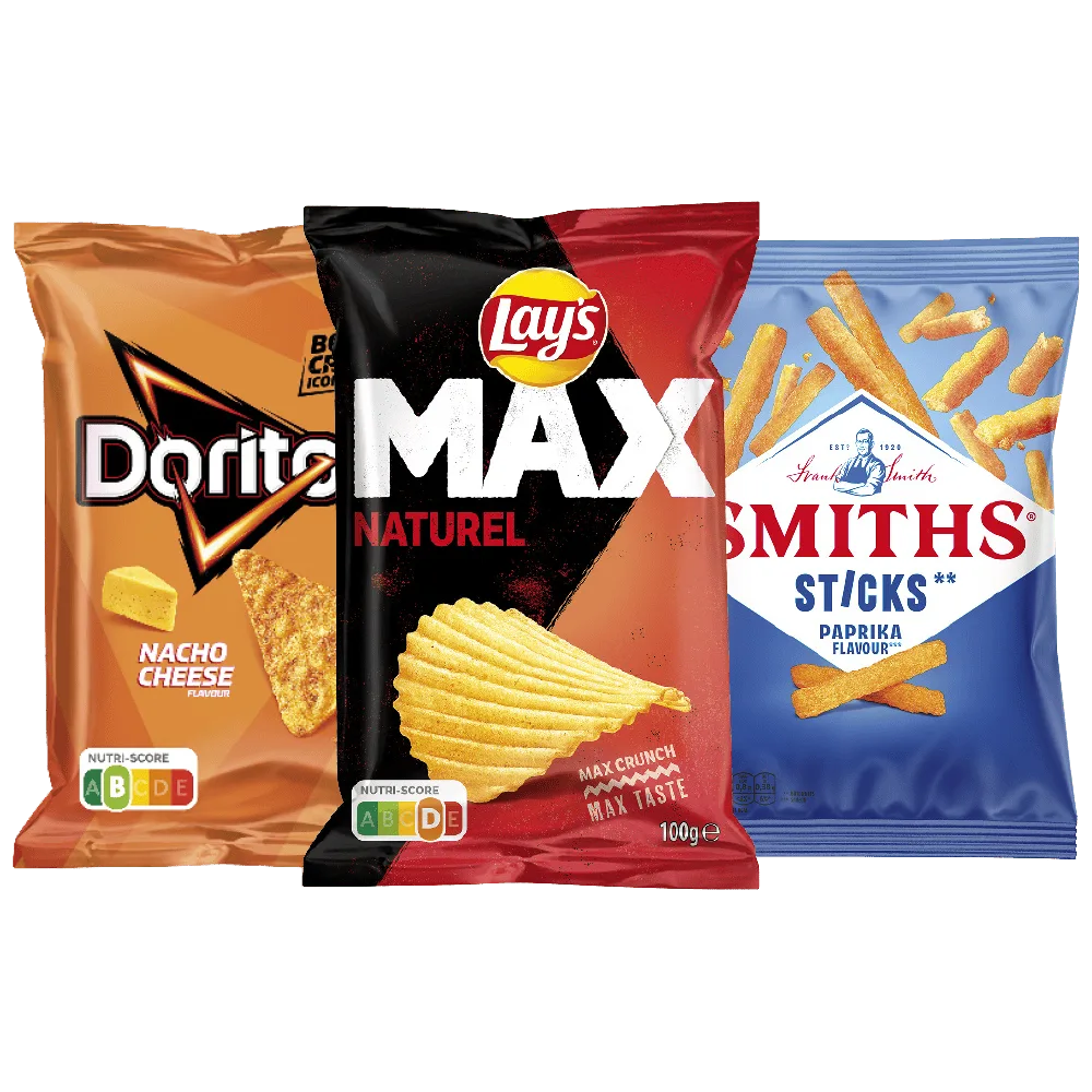 Doritos, Lay's Max en Smiths Sticks
