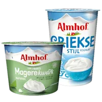 Magere Franse kwark en Yoghurt Griekse stijl