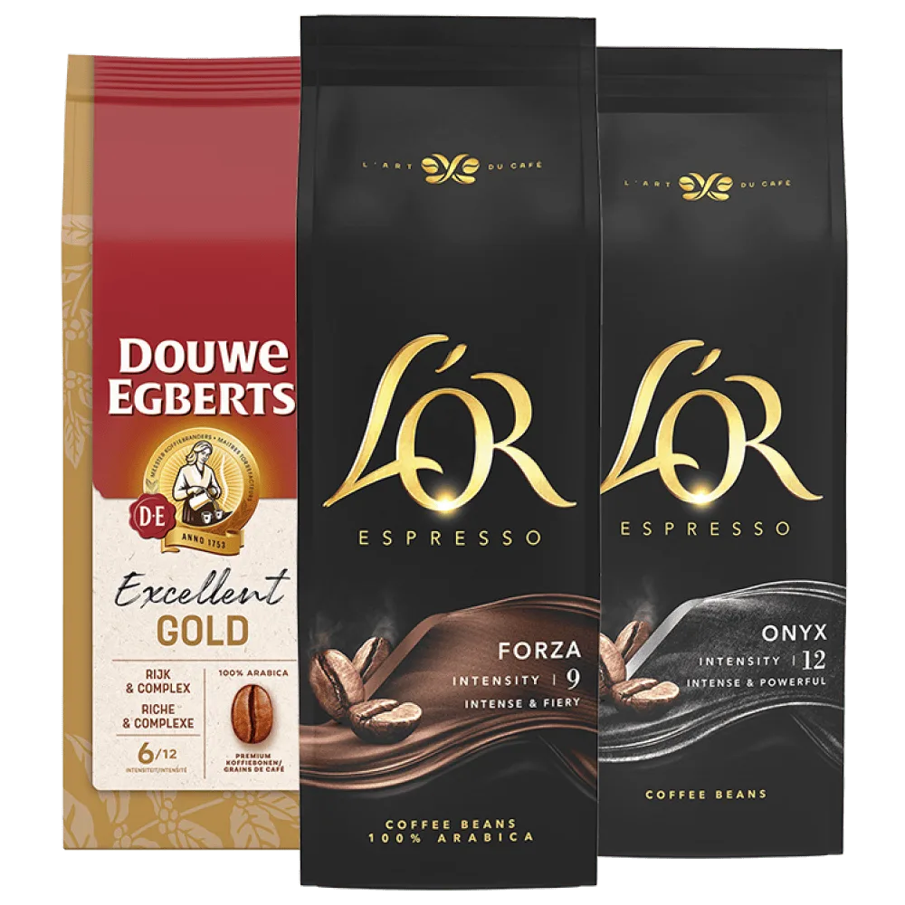 L'Or en Douwe Egberts Excellent koffiebonen