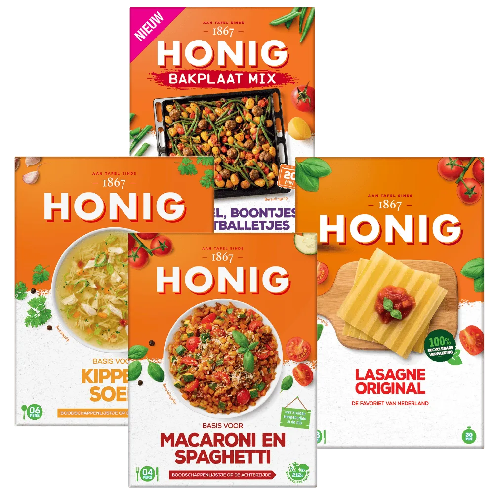 Alle Honig pasta, Mix voor soep en maaltijdmix