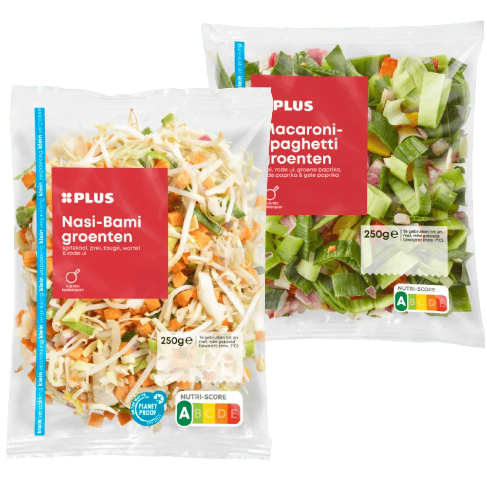 PLUS Nasi-Bami en macaroni-spaghetti groente
