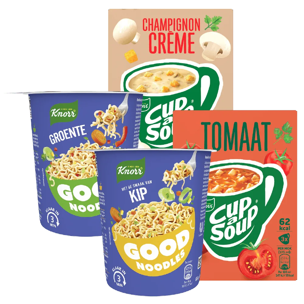 Alle Knorr Cup a soup en good snacking