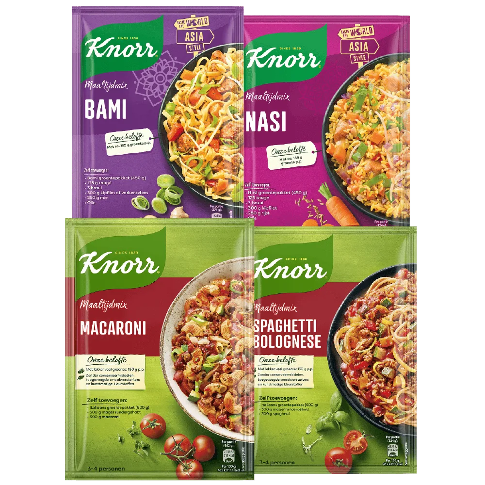 Alle Knorr Mix voor maaltijd