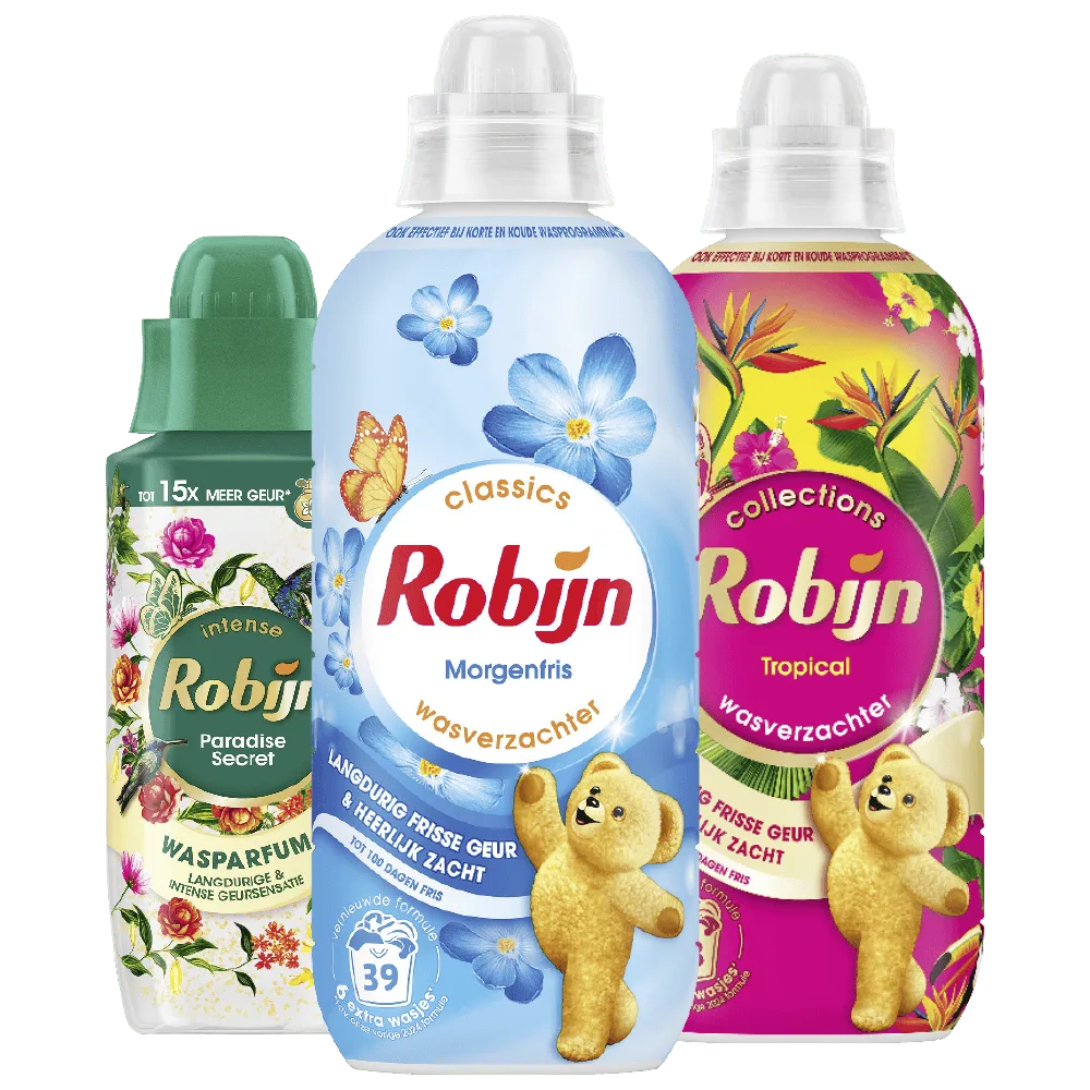 Alle Robijn Wasverzachter en wasparfum