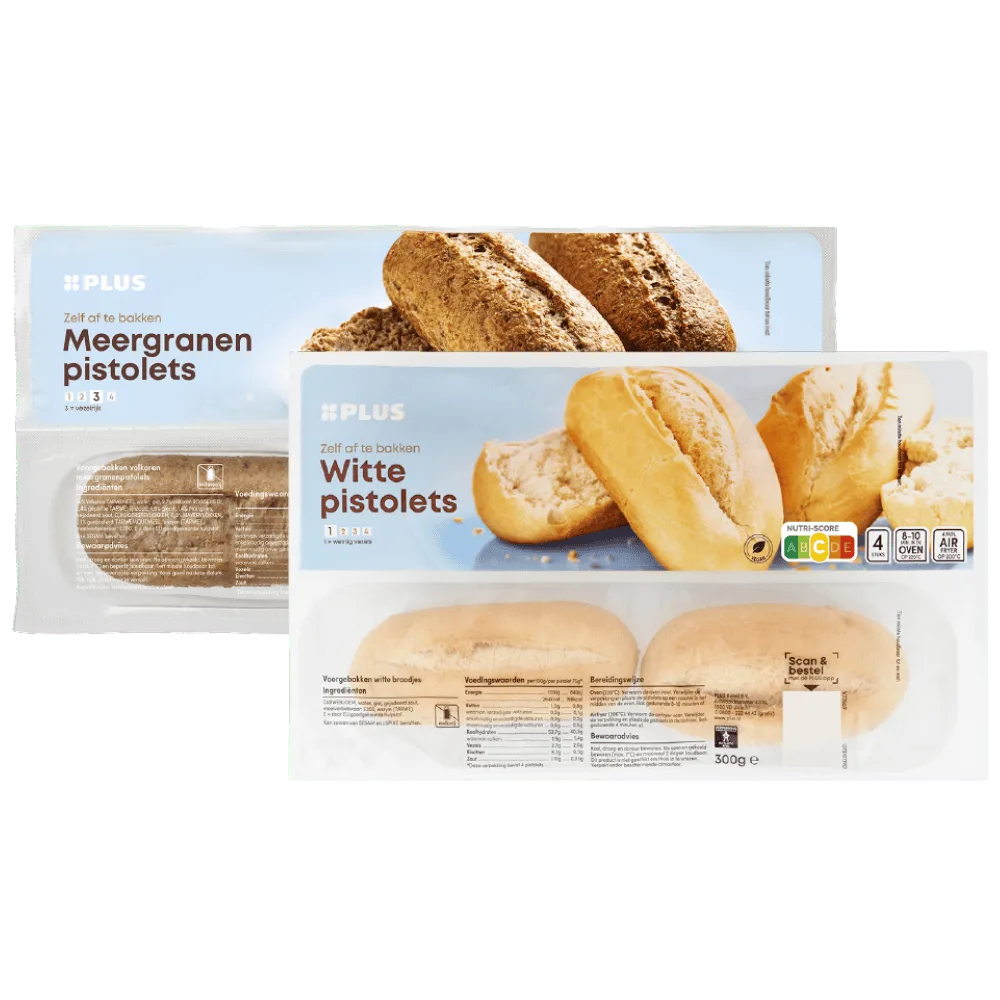 PLUS Pistolets wit en meergranen