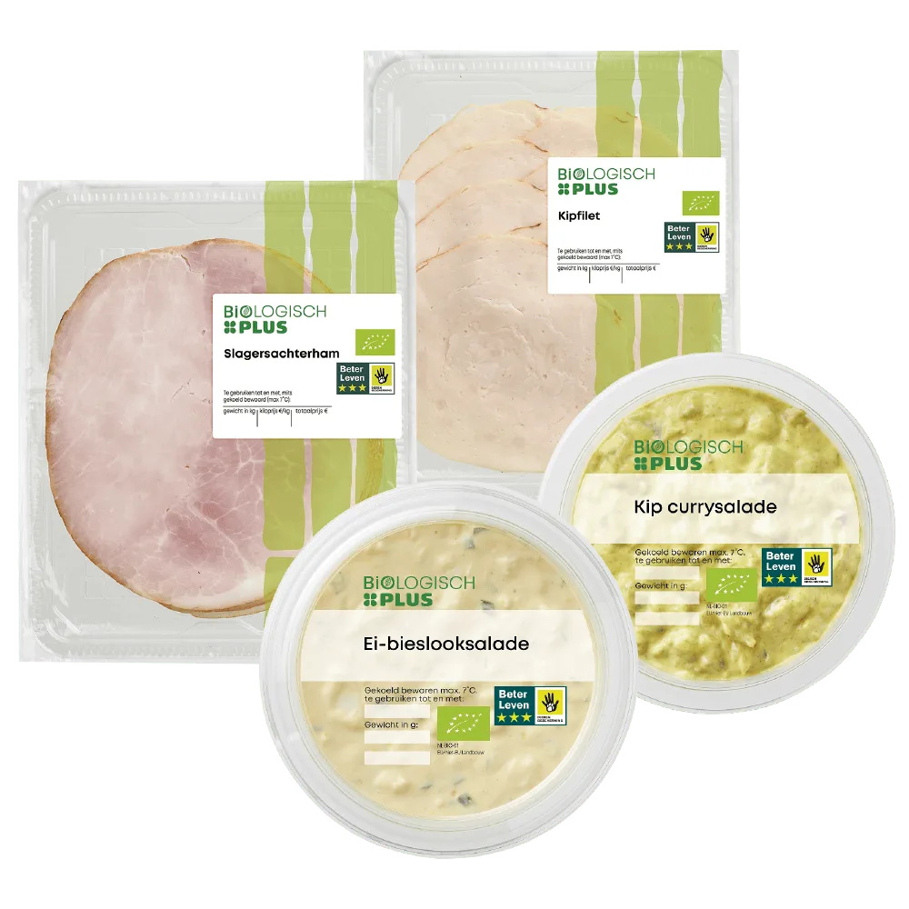 Alle Biologisch PLUS Vleeswaren en salades
