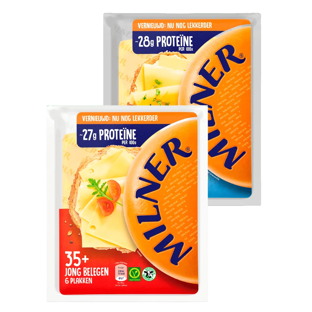 Alle Milner Kaas plakken en -stukken