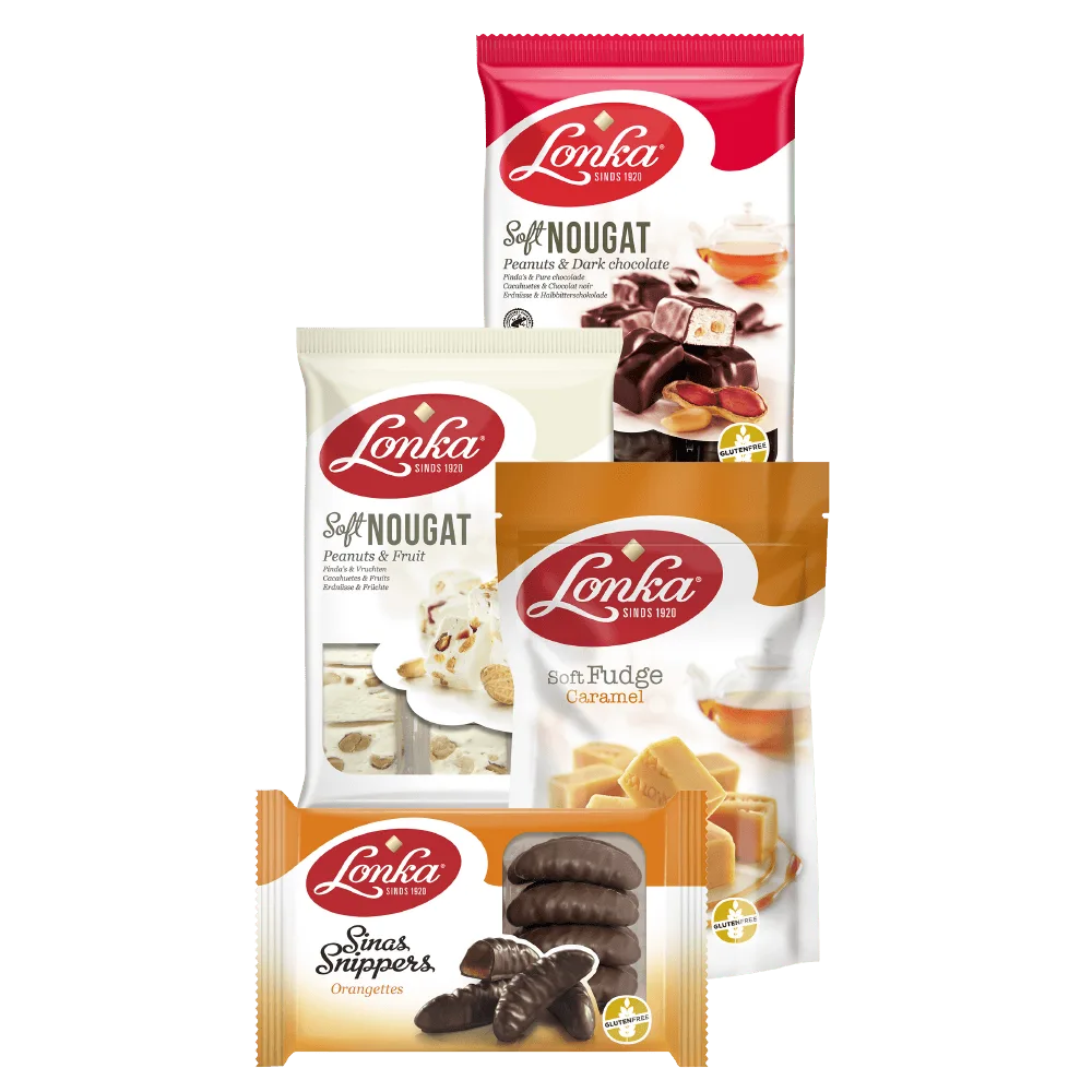 Alle Lonka Nougat en fudge