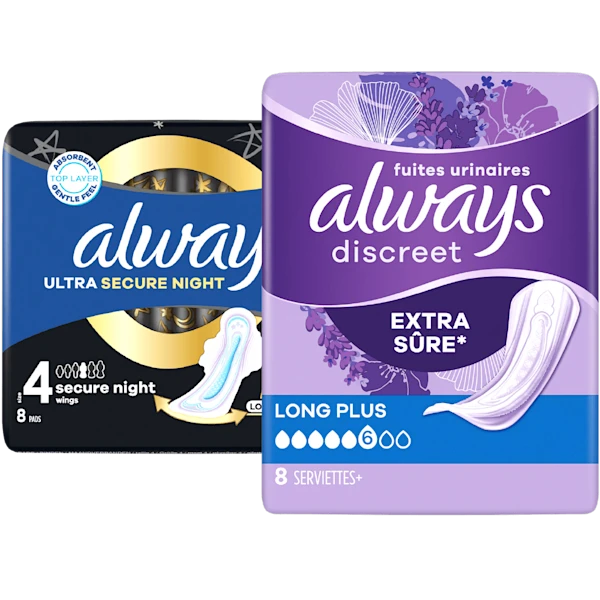 Alle Always Discreet, platinum en night