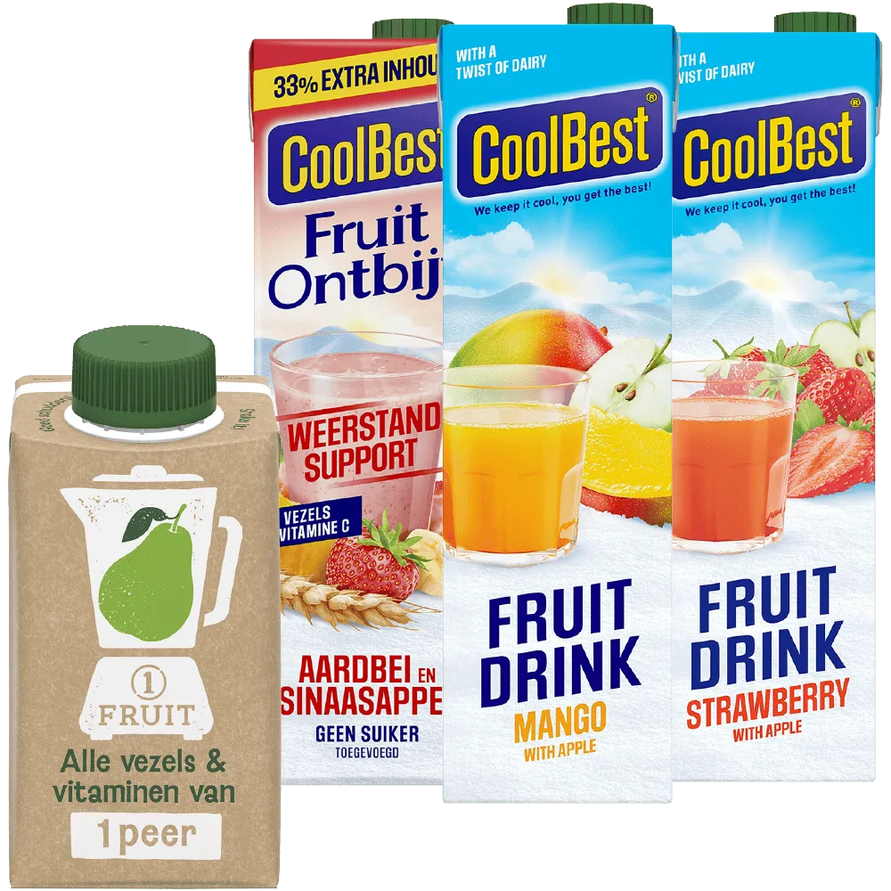 Coolbest Fruitdrink en -ontbijt En 1Fruit