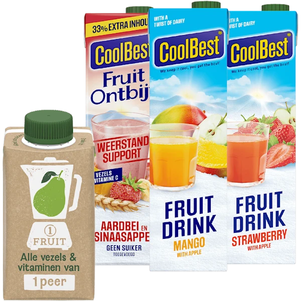 Coolbest Fruitdrink en -ontbijt En 1Fruit