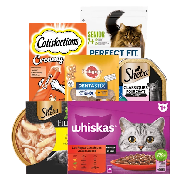 Frolic, Pedigree, Perfect Fit, Whiskas, Catisfactions, Cesar, Sheba
