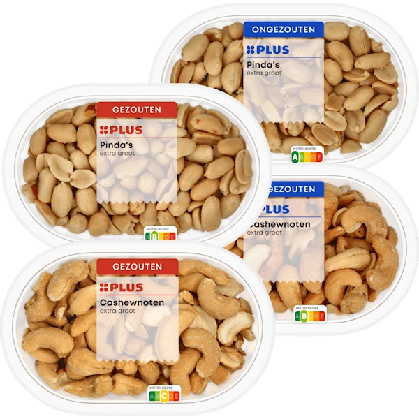 PLUS Pinda's en cashewnoten extra groot