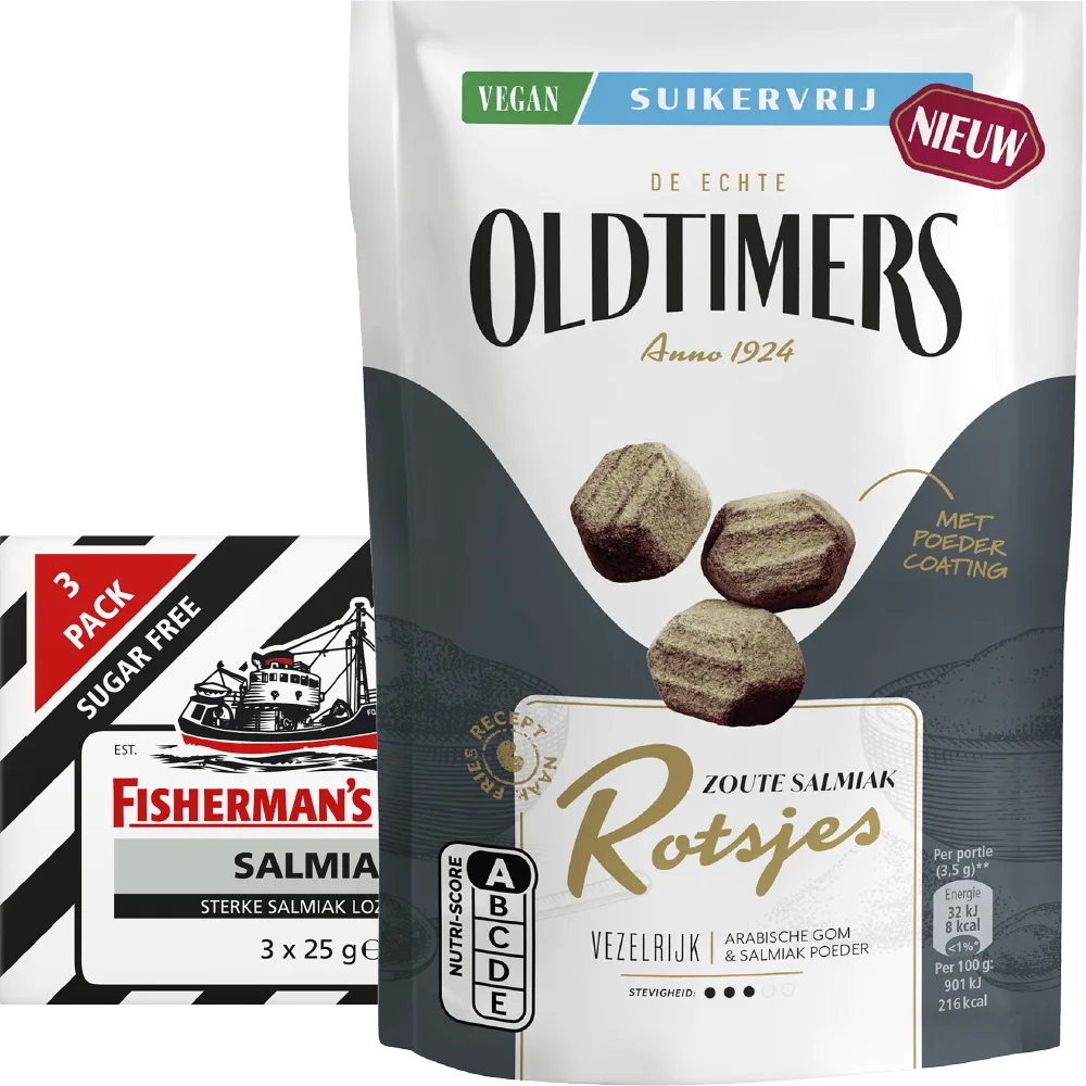 Alle Fisherman's Friends en Oldtimers suikervrij