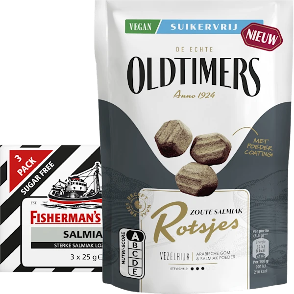 Alle Fisherman's Friends en Oldtimers suikervrij