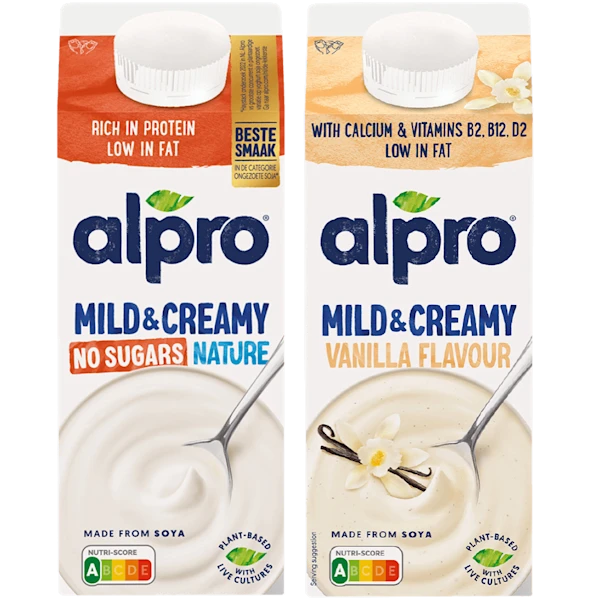 Alle Alpro Mild & Creamy uit de koeling