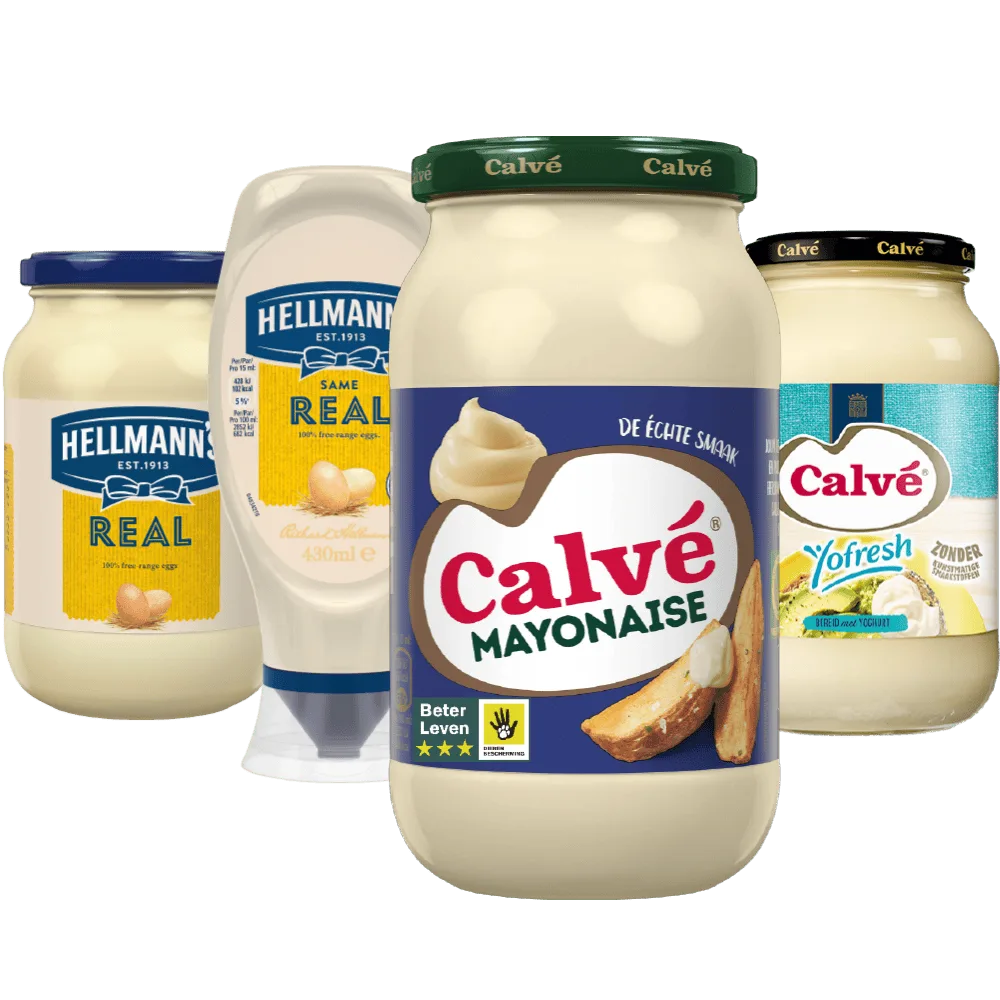 Alle Calvé en Hellmann's Mayonaise
