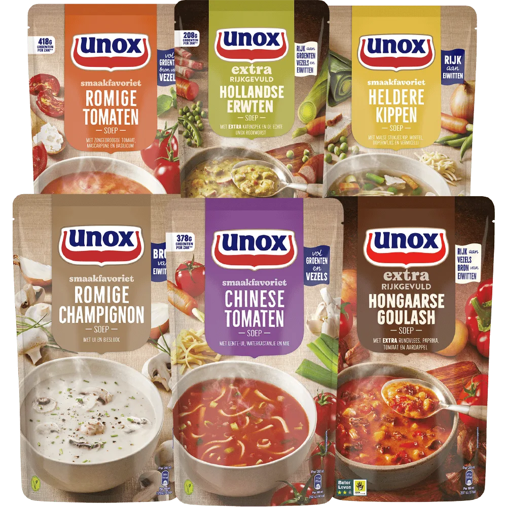 Alle Unox Soep in zak
