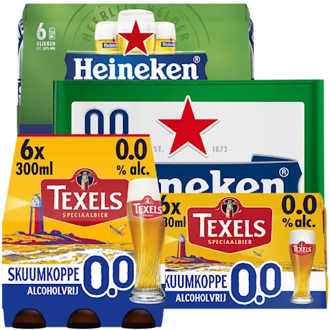 Alle Heineken en Texels 0.0%