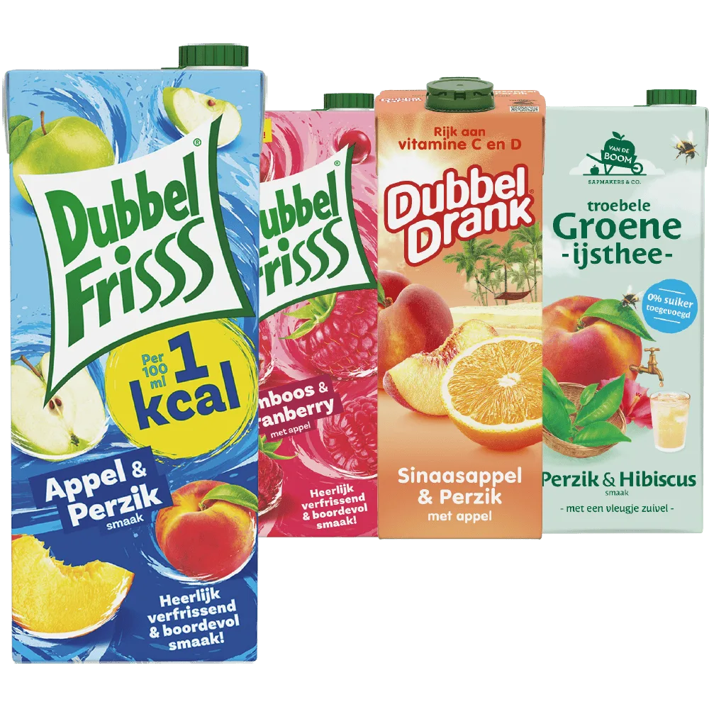 Dubbelfrisss Original en 1kcal, Dubbeldrank en Van de Boom