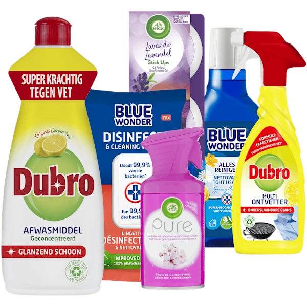 Alle Airwick, Dubro en Blue Wonder