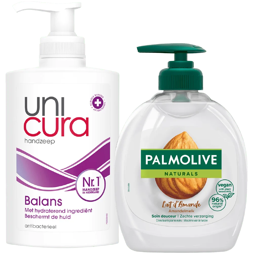 Unicura en Palmolive Handzeep