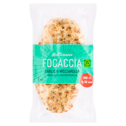Focaccia knoflook mozzarella