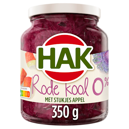 Rode kool met appel 0%
