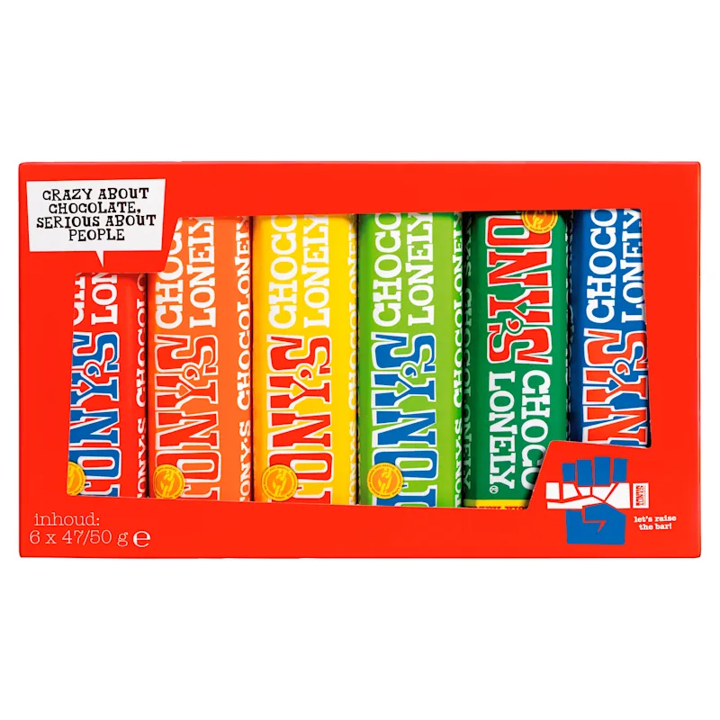 Tony's Chocolonely Proeverijtje chocolade Fairtrade