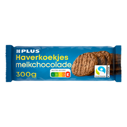 Haverkoekjes melkchocolade Fairtrade