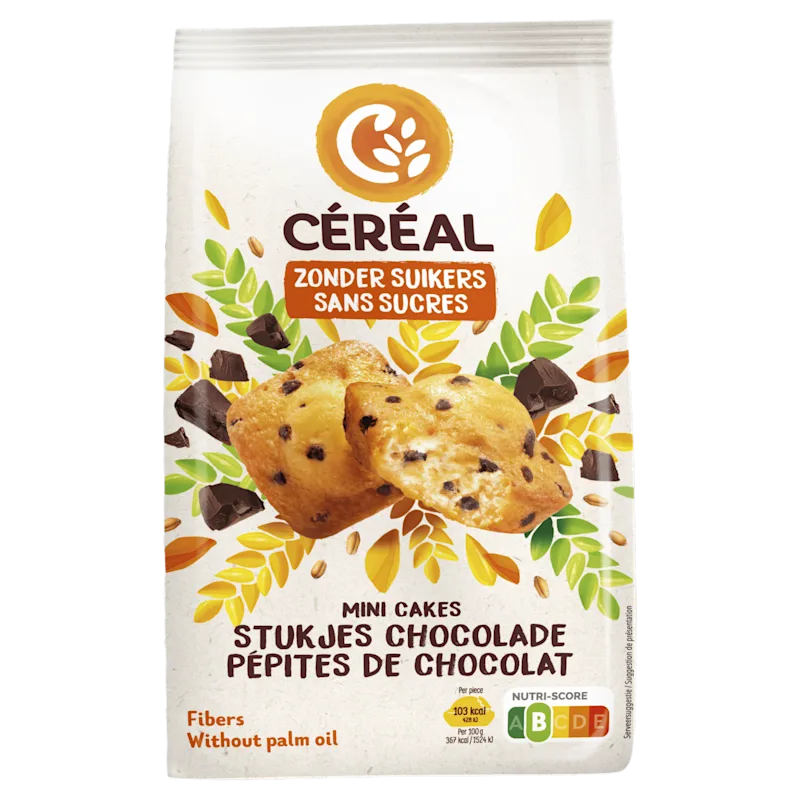 Cereal Mini cake stukje choc