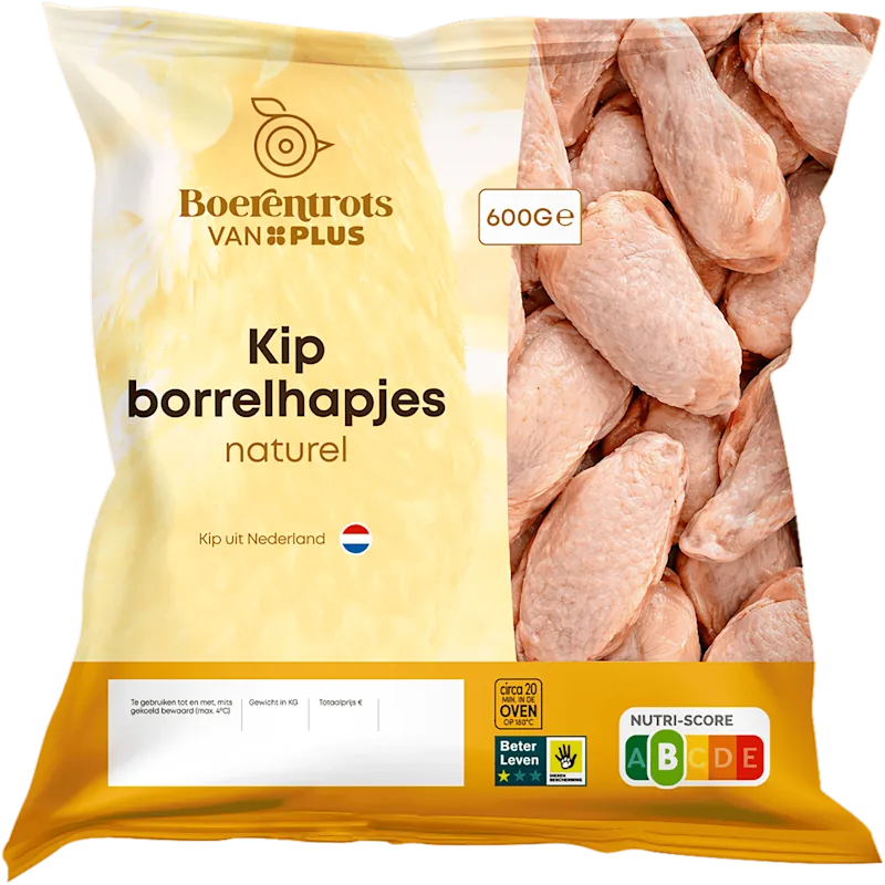 PLUS Boerentrots Kipborrelhapjes naturel