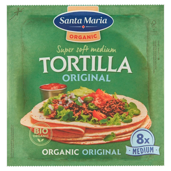 Santa maria Soft Tortilla Organic Medium