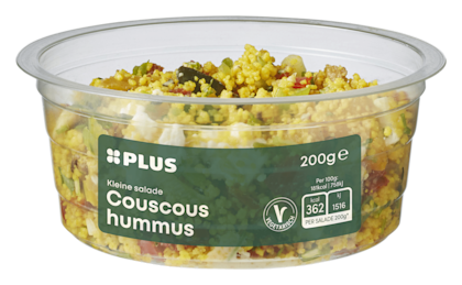 Kleine salade Couscous hummus
