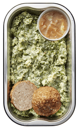 Boerenkoolstamppot met gehaktbal