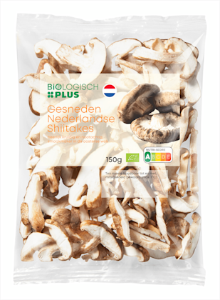 Shiitake gesneden biologisch