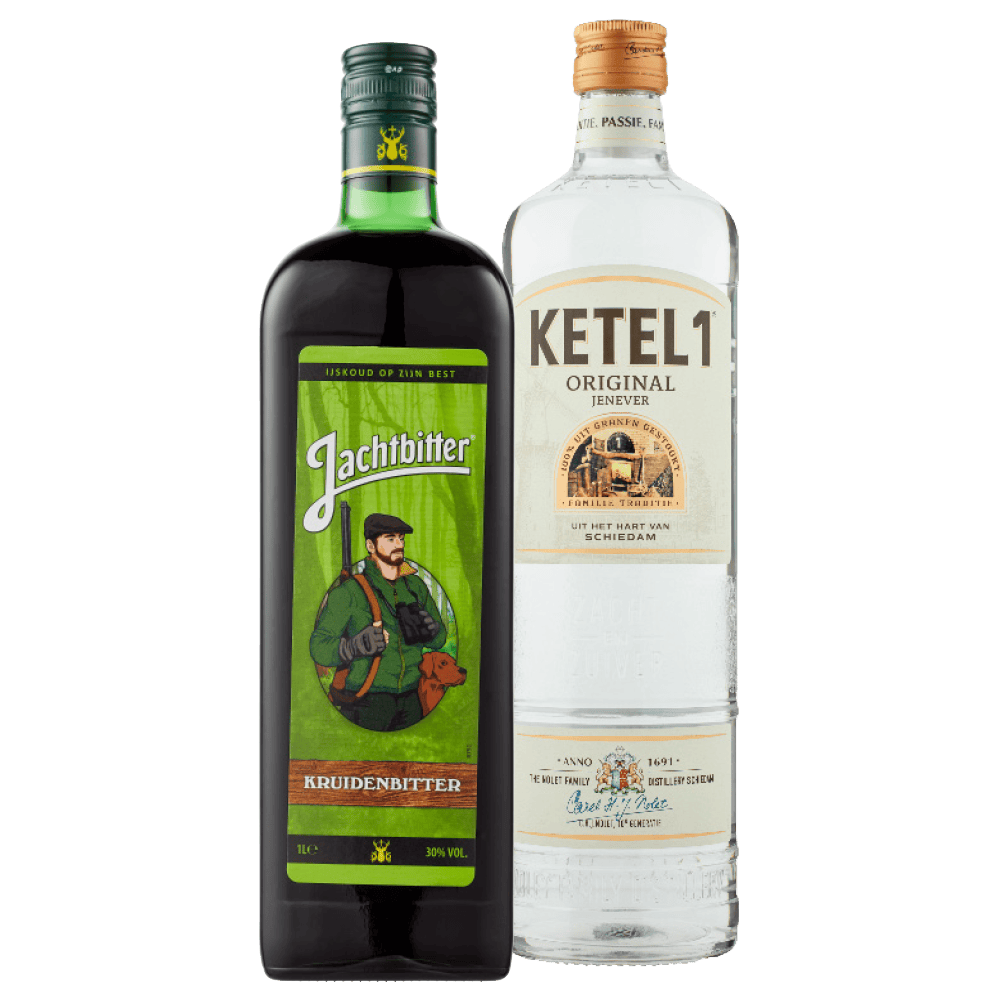 Kahlua Koffielikeur, Ketel 1 Graanjever en Jachtbitter Kruidenbitter