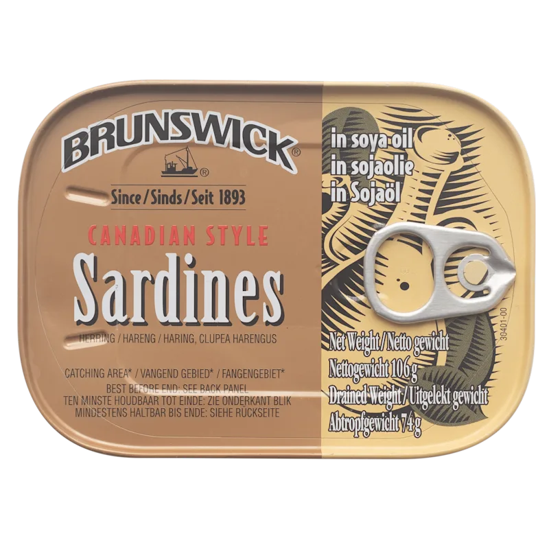 Brunswick Sardines naturel/soja