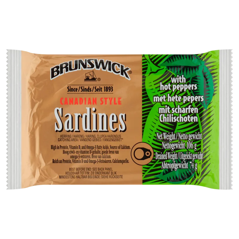 Brunswick Sardines hot peppers