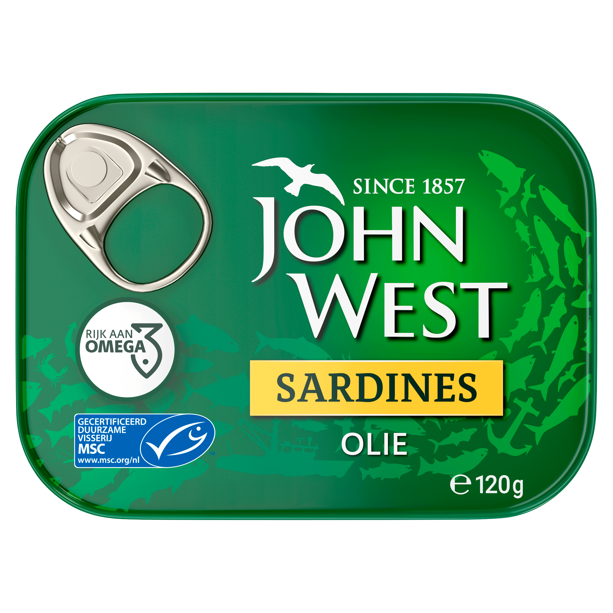 John West Sardines in zonnebloemolie Per Blik 120 g
