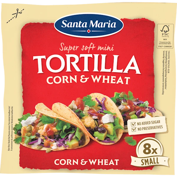 Santa maria Tortilla Corn & Wheat Small